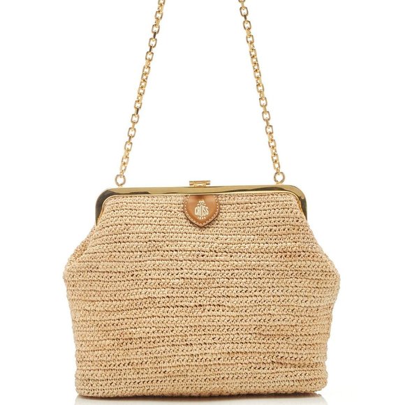 MUST SELL - NIB/NWT! Mark Cross Susanna Raffia Shoulder Bag - MSRP $2200 - Picture 3 of 13